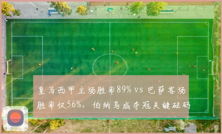 皇马西甲主场胜率89% vs 巴萨客场胜率仅56%,伯纳乌成夺冠关键砝码